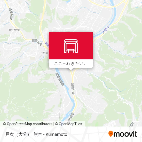 戸次（大分）地図