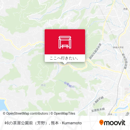 峠の茶屋公園前（芳野）地図
