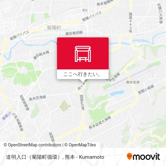 道明入口（菊陽町循環）地図