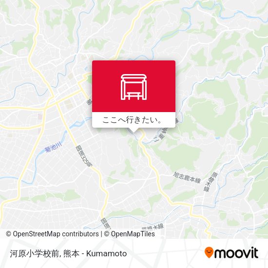 河原小学校前地図