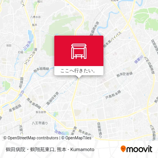 鶴田病院・鶴翔苑東口地図