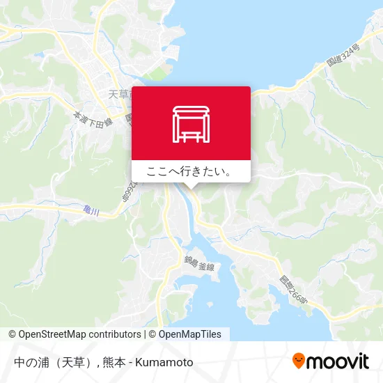 中の浦（天草）地図