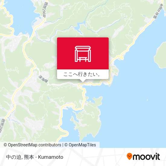 中の迫地図