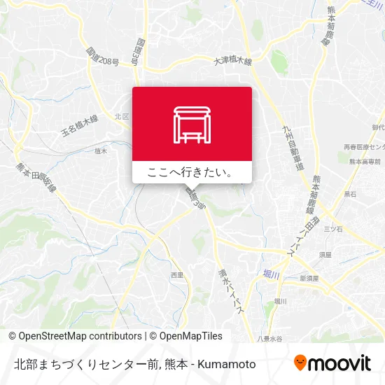 北部まちづくりセンター前地図