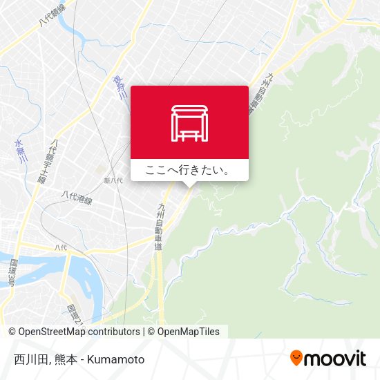 西川田地図
