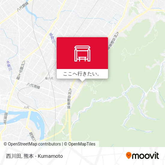 西川田地図