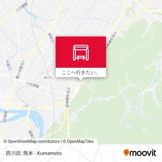 西川田地図
