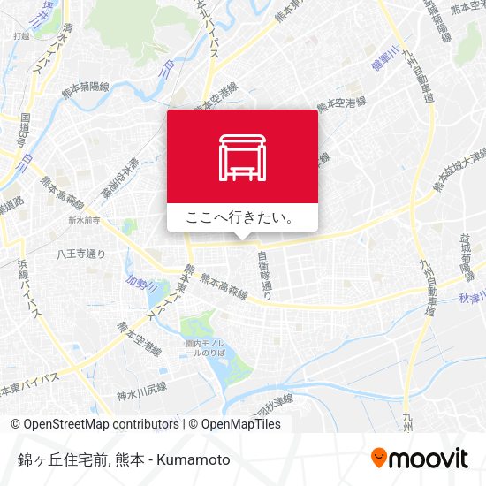 錦ヶ丘住宅前地図