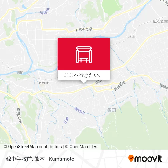 錦中学校前地図
