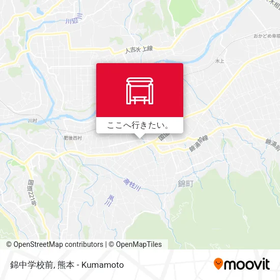 錦中学校前地図