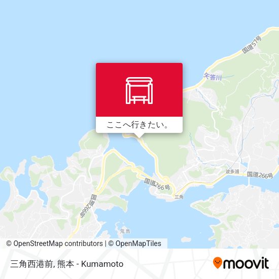 三角西港前地図