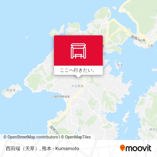 西田端（天草）地図