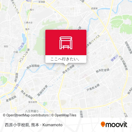西原小学校前地図