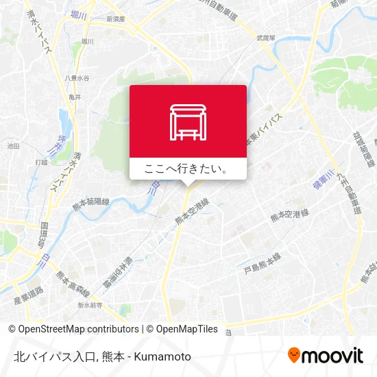 北バイパス入口地図