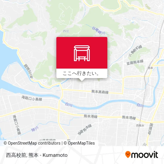 西高校前地図