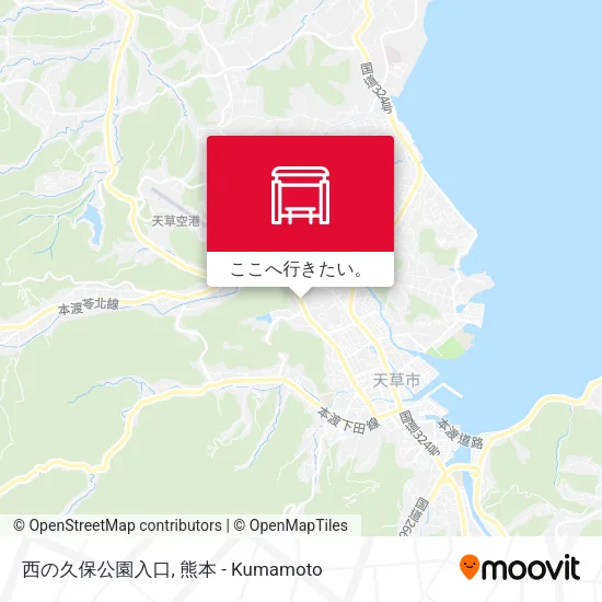 西の久保公園入口地図