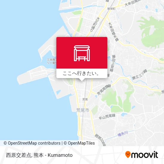 西原交差点地図
