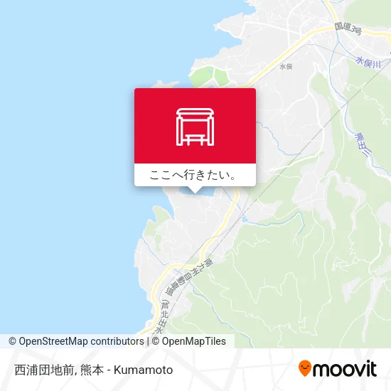 西浦団地前地図