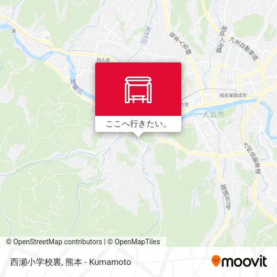 西瀬小学校裏地図