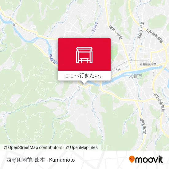 西瀬団地前地図