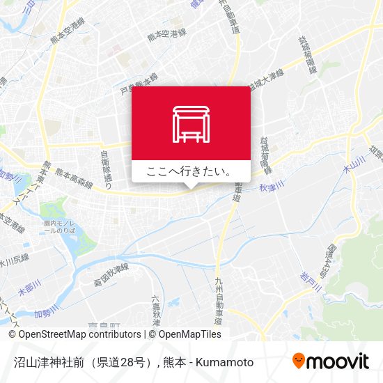 沼山津神社前（県道28号）地図