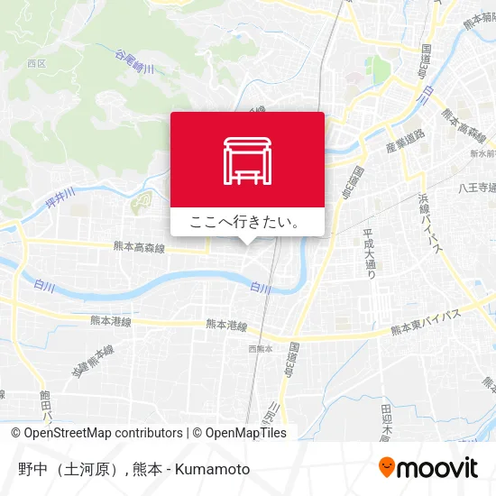 野中（土河原）地図