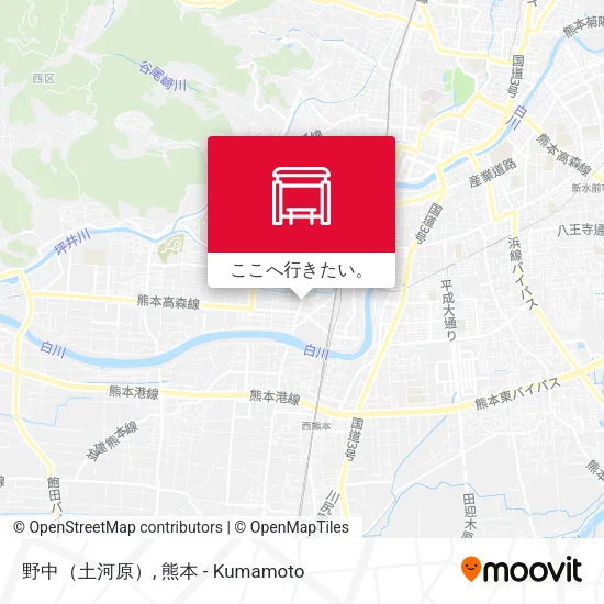 野中（土河原）地図