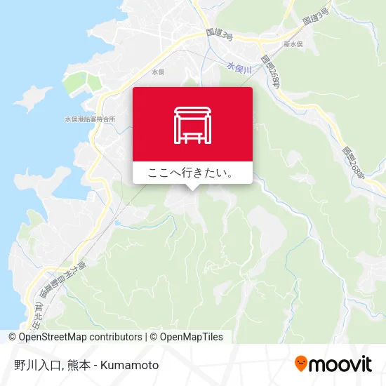 野川入口地図