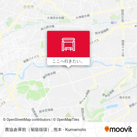 農協倉庫前（菊陽循環）地図