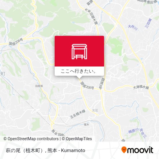 萩の尾（植木町）地図