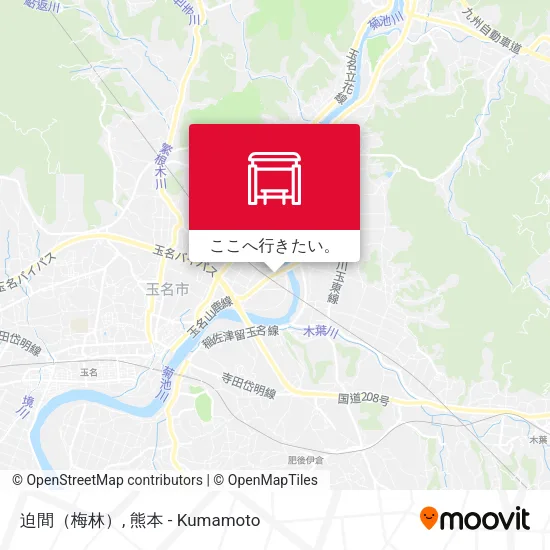 迫間（梅林）地図