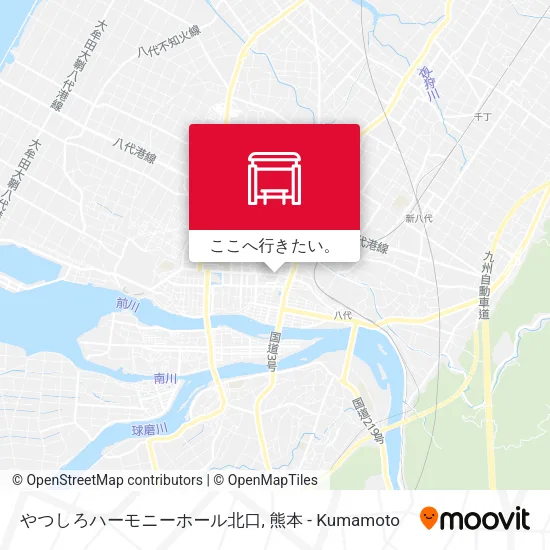 やつしろハーモニーホール北口地図