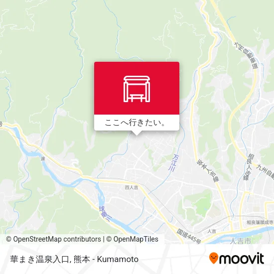 華まき温泉入口地図