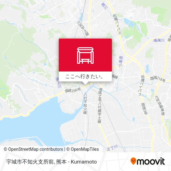 宇城市不知火支所前地図