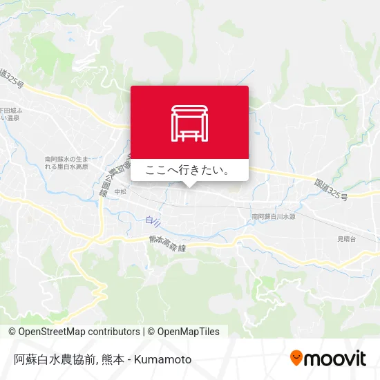 阿蘇白水農協前地図