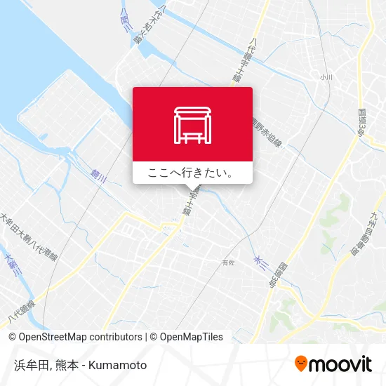 浜牟田地図