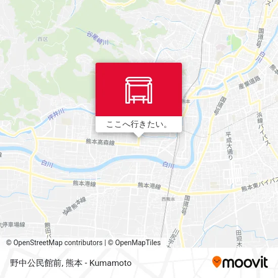 野中公民館前地図