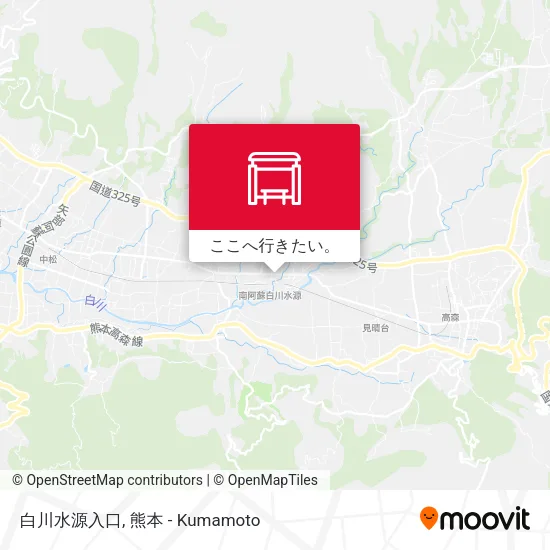白川水源入口地図