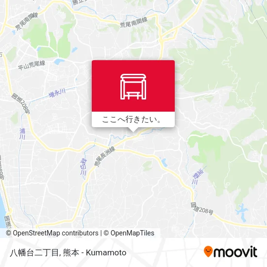 八幡台二丁目地図