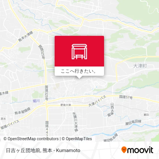 日吉ヶ丘団地前地図