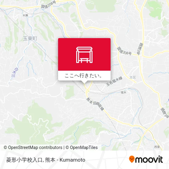 菱形小学校入口地図