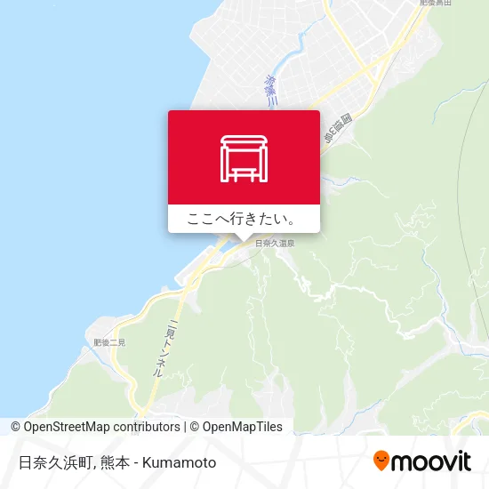 日奈久浜町地図