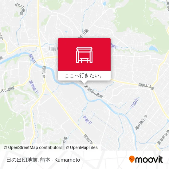 日の出団地前地図