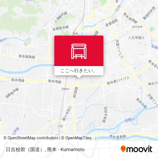 日吉校前（国道）地図