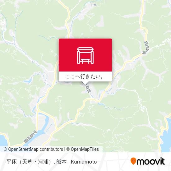 平床（天草・河浦）地図