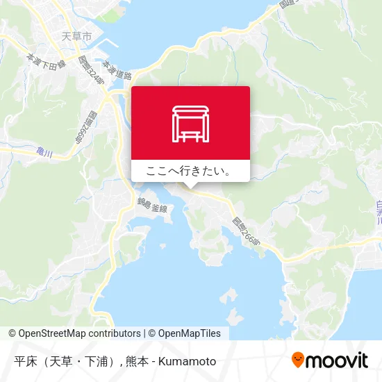 平床（天草・下浦）地図