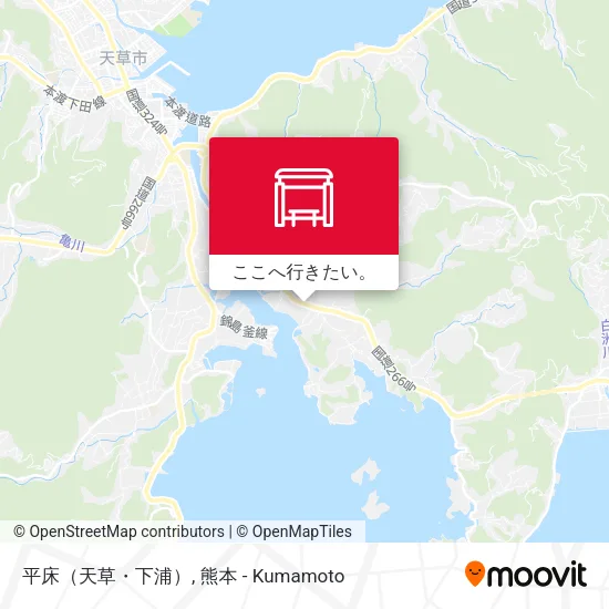 平床（天草・下浦）地図