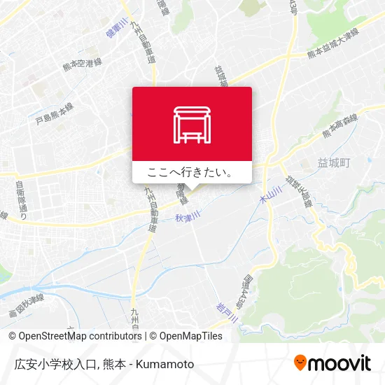 広安小学校入口地図