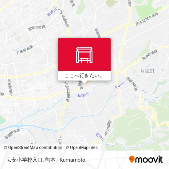 広安小学校入口地図
