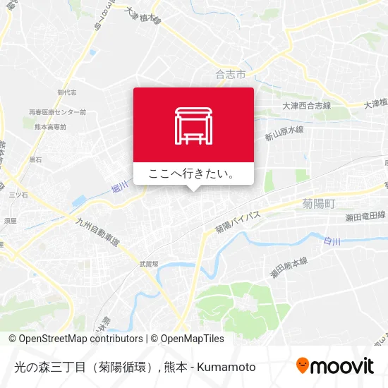 光の森三丁目（菊陽循環）地図